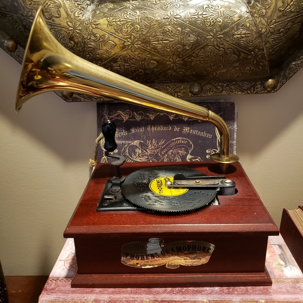 Thorens wind-up music box.